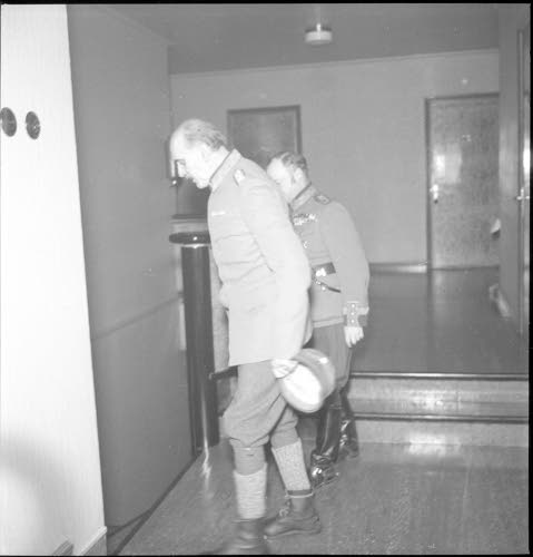 Kenraalit Lindner ja Wallenius Rovaniemellä