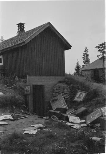 Venäläisen rajavartion esikunnan jäämistöt.