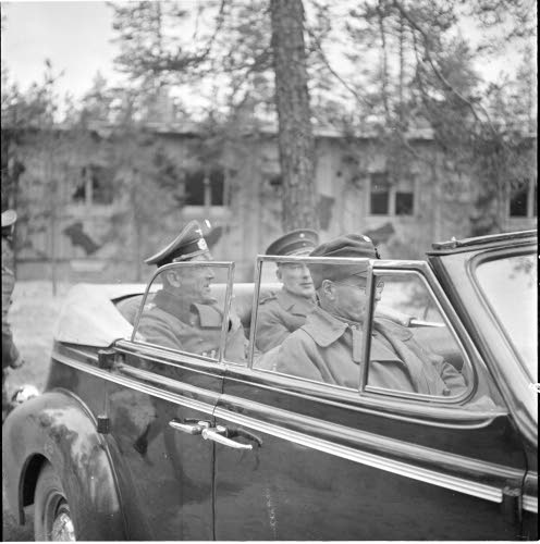Kenraali Falkenhorstin vierailu kenraali Siilasvuon luona
